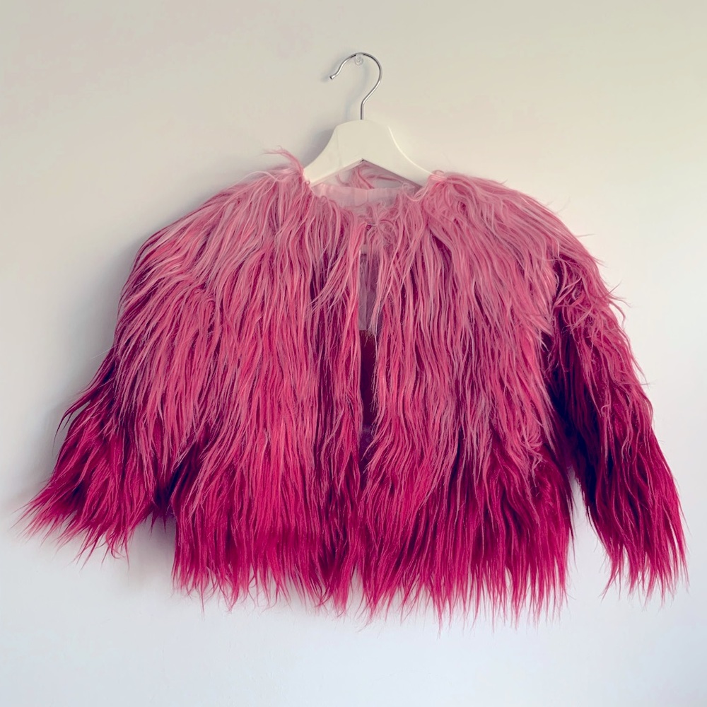 Girls APPAMAN faux fur jacket